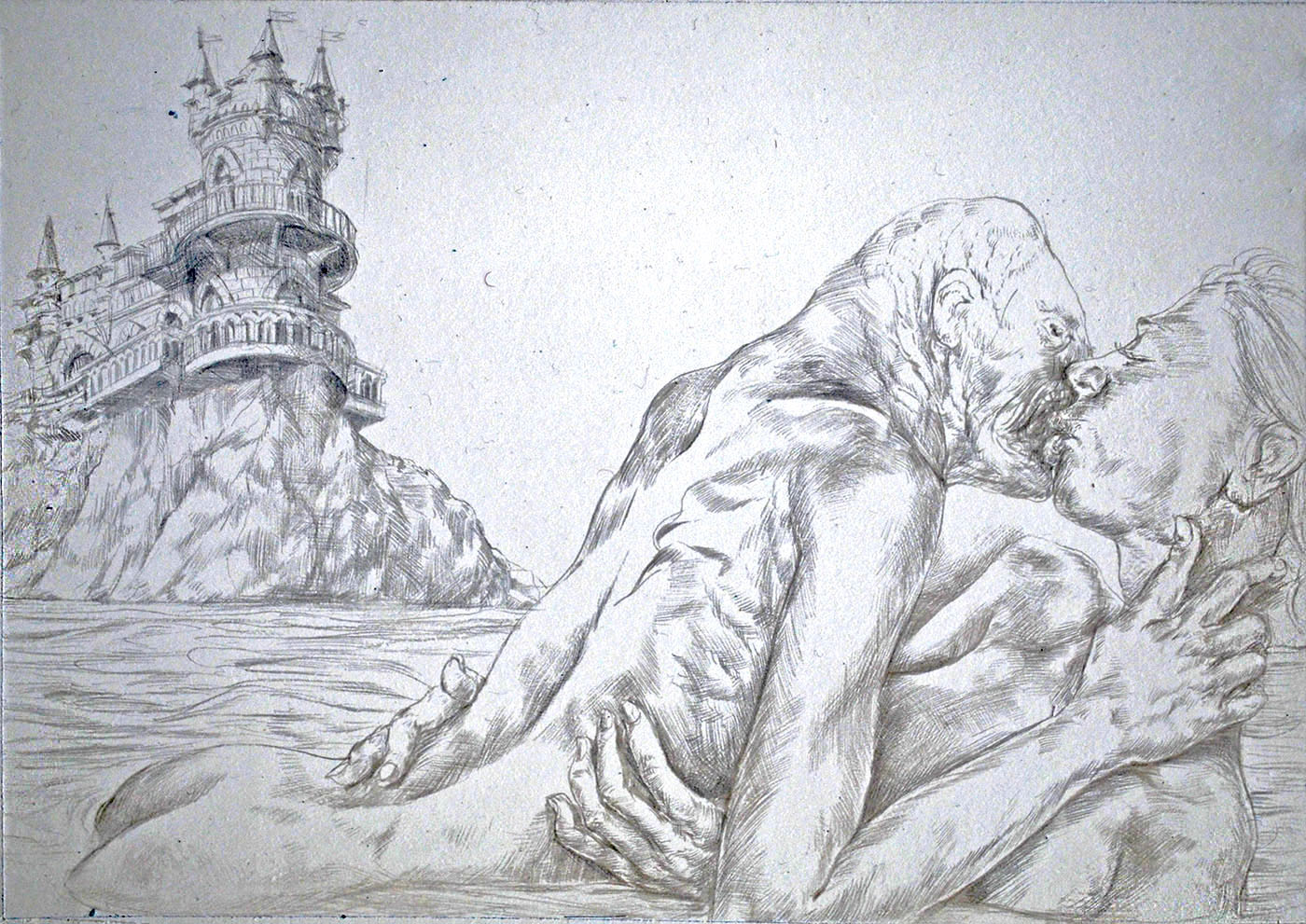 Dylan Rabe - Castles Made of Sand Silverpoint
